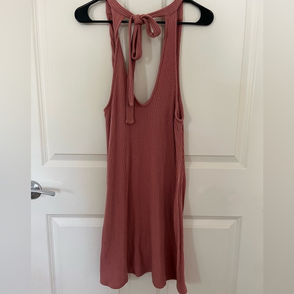 Kendall & Kylie Ribbed Mauve Summer Dress - Picture 3 of 4